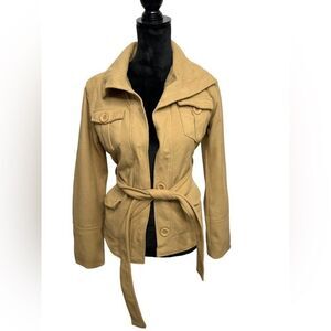 Women's Tan Belted Jacket